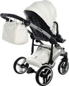 Trio Junama Diamond Mirror Satin V2 3 in 1 Pelle Bianco Navicella Grigio Telaio Cromato Prima infanzia/Passeggini carrozzine e accessori/Passeggini e carrozzine/Sistemi modulari La Casa Del Bebè - Napoli, Commerciovirtuoso.it