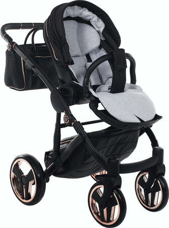 Trio Junama Diamond Mirror Satin V2 3 in 1 Tessuto Nero/Nav. Champagne Telaio Nero Prima infanzia/Passeggini carrozzine e accessori/Passeggini e carrozzine/Sistemi modulari La Casa Del Bebè - Napoli, Commerciovirtuoso.it