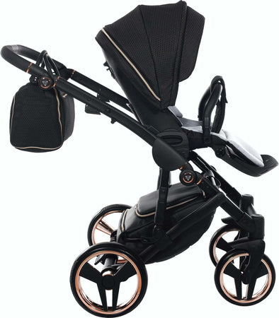 Trio Junama Diamond Mirror Satin V2 3 in 1 Tessuto Nero/Nav. Champagne Telaio Nero Prima infanzia/Passeggini carrozzine e accessori/Passeggini e carrozzine/Sistemi modulari La Casa Del Bebè - Napoli, Commerciovirtuoso.it