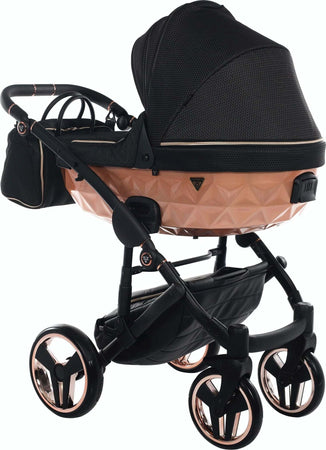 Trio Junama Diamond Mirror Satin V2 3 in 1 Tessuto Nero/Nav. Champagne Telaio Nero Prima infanzia/Passeggini carrozzine e accessori/Passeggini e carrozzine/Sistemi modulari La Casa Del Bebè - Napoli, Commerciovirtuoso.it