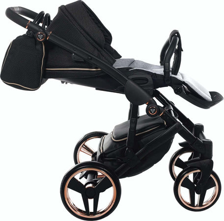 Trio Junama Diamond Mirror Satin V2 3 in 1 Tessuto Nero/Nav. Champagne Telaio Nero Prima infanzia/Passeggini carrozzine e accessori/Passeggini e carrozzine/Sistemi modulari La Casa Del Bebè - Napoli, Commerciovirtuoso.it