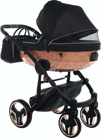 Trio Junama Diamond Mirror Satin V2 3 in 1 Tessuto Nero/Nav. Champagne Telaio Nero Prima infanzia/Passeggini carrozzine e accessori/Passeggini e carrozzine/Sistemi modulari La Casa Del Bebè - Napoli, Commerciovirtuoso.it