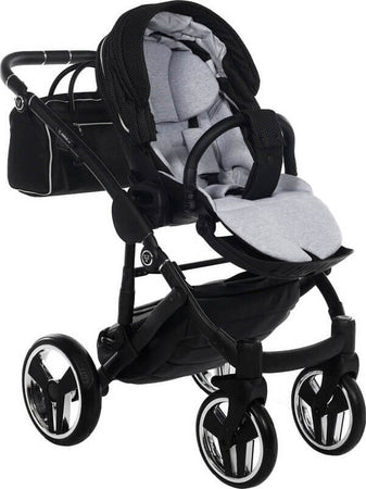 Trio Junama Diamond Mirror Satin V2 3 in 1 Tessuto Nero/Navicella Grey Telaio Nero Prima infanzia/Passeggini carrozzine e accessori/Passeggini e carrozzine/Sistemi modulari La Casa Del Bebè - Napoli, Commerciovirtuoso.it