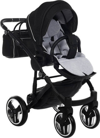 Trio Junama Diamond Mirror Satin V2 3 in 1 Tessuto Nero/Navicella Grey Telaio Nero Prima infanzia/Passeggini carrozzine e accessori/Passeggini e carrozzine/Sistemi modulari La Casa Del Bebè - Napoli, Commerciovirtuoso.it