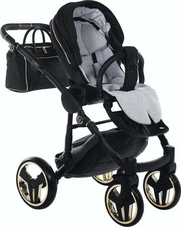 Trio Junama Diamond Mirror Satin V2 3 in 1 Tessuto Nero/Oro Giallo Telaio Nero Prima infanzia/Passeggini carrozzine e accessori/Passeggini e carrozzine/Sistemi modulari La Casa Del Bebè - Napoli, Commerciovirtuoso.it