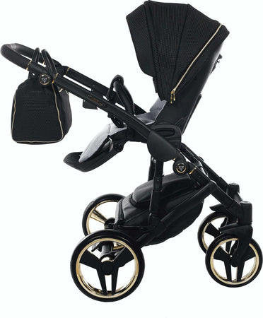Trio Junama Diamond Mirror Satin V2 3 in 1 Tessuto Nero/Oro Giallo Telaio Nero Prima infanzia/Passeggini carrozzine e accessori/Passeggini e carrozzine/Sistemi modulari La Casa Del Bebè - Napoli, Commerciovirtuoso.it