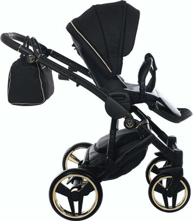 Trio Junama Diamond Mirror Satin V2 3 in 1 Tessuto Nero/Oro Giallo Telaio Nero Prima infanzia/Passeggini carrozzine e accessori/Passeggini e carrozzine/Sistemi modulari La Casa Del Bebè - Napoli, Commerciovirtuoso.it