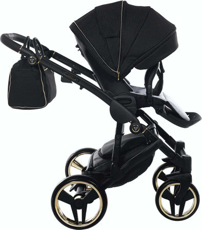 Trio Junama Diamond Mirror Satin V2 3 in 1 Tessuto Nero/Oro Giallo Telaio Nero Prima infanzia/Passeggini carrozzine e accessori/Passeggini e carrozzine/Sistemi modulari La Casa Del Bebè - Napoli, Commerciovirtuoso.it