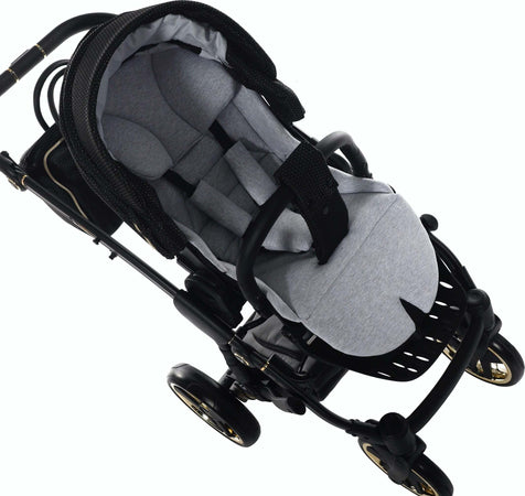 Trio Junama Diamond Mirror Satin V2 3 in 1 Tessuto Nero/Oro Giallo Telaio Nero Prima infanzia/Passeggini carrozzine e accessori/Passeggini e carrozzine/Sistemi modulari La Casa Del Bebè - Napoli, Commerciovirtuoso.it
