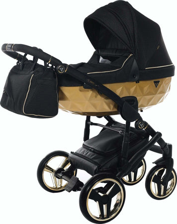Trio Junama Diamond Mirror Satin V2 3 in 1 Tessuto Nero/Oro Giallo Telaio Nero Prima infanzia/Passeggini carrozzine e accessori/Passeggini e carrozzine/Sistemi modulari La Casa Del Bebè - Napoli, Commerciovirtuoso.it