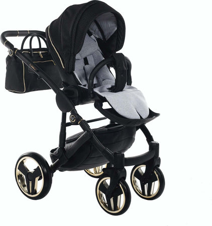 Trio Junama Diamond Mirror Satin V2 3 in 1 Tessuto Nero/Oro Giallo Telaio Nero Prima infanzia/Passeggini carrozzine e accessori/Passeggini e carrozzine/Sistemi modulari La Casa Del Bebè - Napoli, Commerciovirtuoso.it