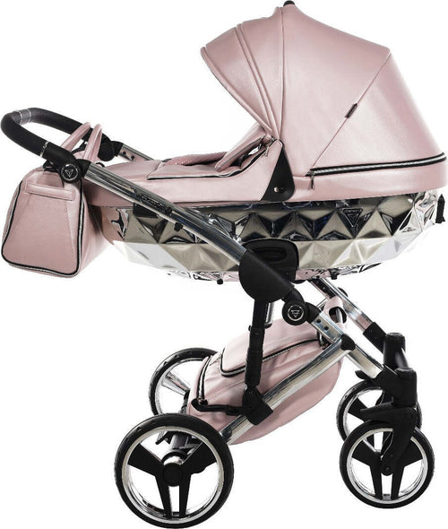 Trio Junama Diamond Mirror V2 3 in 1 Pelle Nav. Rosa/Silver Telaio Silver Prima infanzia/Passeggini carrozzine e accessori/Passeggini e carrozzine/Sistemi modulari La Casa Del Bebè - Napoli, Commerciovirtuoso.it