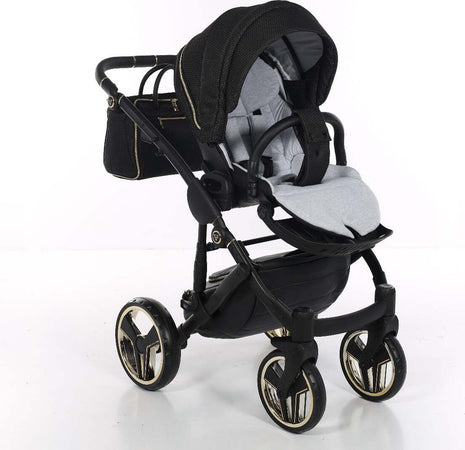 Trio Junama Diamond Mirror V2 3 in 1 Tessuto Nav. Oro Giallo Telaio Nero Prima infanzia/Passeggini carrozzine e accessori/Passeggini e carrozzine/Sistemi modulari La Casa Del Bebè - Napoli, Commerciovirtuoso.it
