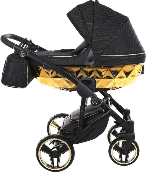 Trio Junama Diamond Mirror V2 3 in 1 Tessuto Nav. Oro Giallo Telaio Nero Prima infanzia/Passeggini carrozzine e accessori/Passeggini e carrozzine/Sistemi modulari La Casa Del Bebè - Napoli, Commerciovirtuoso.it