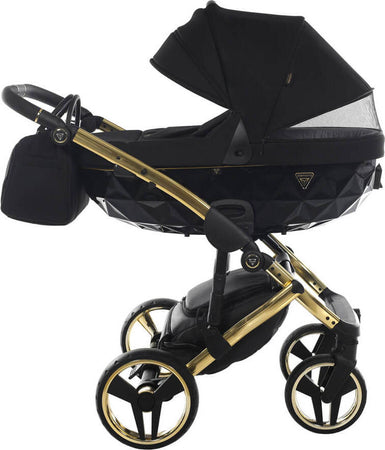Trio Junama Diamond S Line Black Telaio Oro Giallo Prima infanzia/Passeggini carrozzine e accessori/Passeggini e carrozzine/Sistemi modulari La Casa Del Bebè - Napoli, Commerciovirtuoso.it