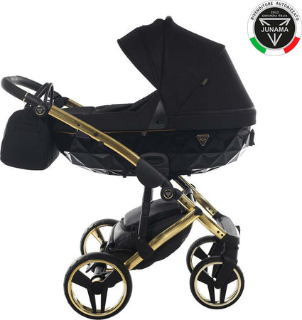 Trio Junama Diamond S Line Black Telaio Oro Giallo Prima infanzia/Passeggini carrozzine e accessori/Passeggini e carrozzine/Sistemi modulari La Casa Del Bebè - Napoli, Commerciovirtuoso.it