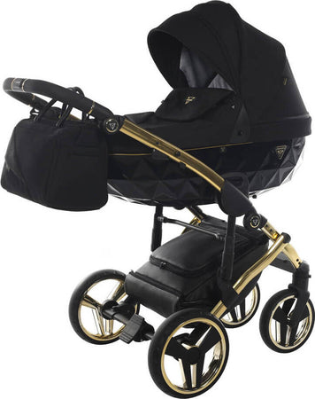 Trio Junama Diamond S Line Black Telaio Oro Giallo Prima infanzia/Passeggini carrozzine e accessori/Passeggini e carrozzine/Sistemi modulari La Casa Del Bebè - Napoli, Commerciovirtuoso.it