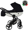 Trio Junama Diamond S Line White/Black Telaio Cromato Prima infanzia/Passeggini carrozzine e accessori/Passeggini e carrozzine/Sistemi modulari La Casa Del Bebè - Napoli, Commerciovirtuoso.it