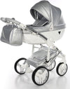 Trio Junama Fluo Italy 3 in 1 Ecopelle Silver/Telaio Cromato Prima infanzia/Passeggini carrozzine e accessori/Passeggini e carrozzine/Sistemi modulari La Casa Del Bebè - Napoli, Commerciovirtuoso.it