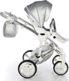 Trio Junama Fluo Italy 3 in 1 Ecopelle Silver/Telaio Cromato Prima infanzia/Passeggini carrozzine e accessori/Passeggini e carrozzine/Sistemi modulari La Casa Del Bebè - Napoli, Commerciovirtuoso.it