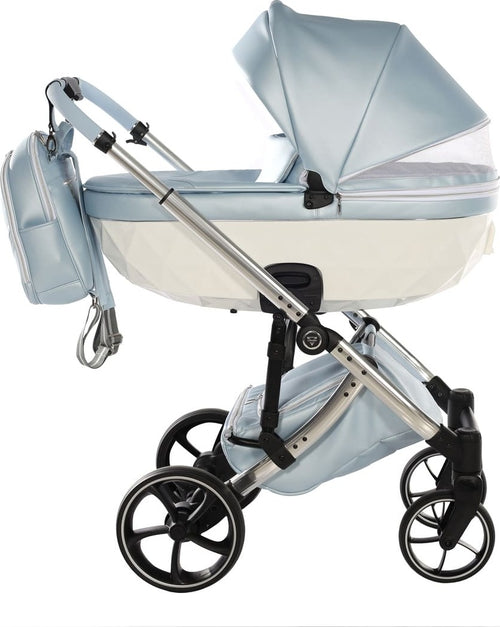 Trio-Junama-Fluo-Italy-Azzurro/Bianco-Telaio-Cromato