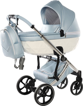 Trio-Junama-Fluo-Italy-Azzurro/Bianco-Telaio-Cromato