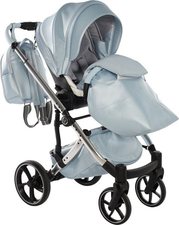 Trio-Junama-Fluo-Italy-Azzurro/Bianco-Telaio-Cromato