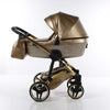Trio Junama Glitter in Pelle Gold Telaio Oro Giallo Prima infanzia/Passeggini carrozzine e accessori/Passeggini e carrozzine/Sistemi modulari La Casa Del Bebè - Napoli, Commerciovirtuoso.it