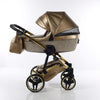 Trio Junama Glitter in Pelle Gold Telaio Oro Giallo Prima infanzia/Passeggini carrozzine e accessori/Passeggini e carrozzine/Sistemi modulari La Casa Del Bebè - Napoli, Commerciovirtuoso.it