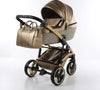 Trio Junama Glitter in Pelle Gold Telaio Oro Giallo Prima infanzia/Passeggini carrozzine e accessori/Passeggini e carrozzine/Sistemi modulari La Casa Del Bebè - Napoli, Commerciovirtuoso.it