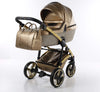 Trio Junama Glitter in Pelle Gold Telaio Oro Giallo Prima infanzia/Passeggini carrozzine e accessori/Passeggini e carrozzine/Sistemi modulari La Casa Del Bebè - Napoli, Commerciovirtuoso.it