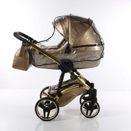 Trio Junama Glitter in Pelle Gold Telaio Oro Giallo Prima infanzia/Passeggini carrozzine e accessori/Passeggini e carrozzine/Sistemi modulari La Casa Del Bebè - Napoli, Commerciovirtuoso.it