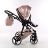 Trio Junama Glitter in Pelle Rosa Telaio Silver Prima infanzia/Passeggini carrozzine e accessori/Passeggini e carrozzine/Sistemi modulari La Casa Del Bebè - Napoli, Commerciovirtuoso.it