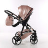 Trio Junama Glitter in Pelle Rosa Telaio Silver Prima infanzia/Passeggini carrozzine e accessori/Passeggini e carrozzine/Sistemi modulari La Casa Del Bebè - Napoli, Commerciovirtuoso.it