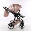 Trio Junama Glitter in Pelle Rosa Telaio Silver Prima infanzia/Passeggini carrozzine e accessori/Passeggini e carrozzine/Sistemi modulari La Casa Del Bebè - Napoli, Commerciovirtuoso.it