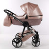 Trio Junama Glitter in Pelle Rosa Telaio Silver Prima infanzia/Passeggini carrozzine e accessori/Passeggini e carrozzine/Sistemi modulari La Casa Del Bebè - Napoli, Commerciovirtuoso.it