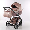 Trio Junama Glitter in Pelle Rosa Telaio Silver Prima infanzia/Passeggini carrozzine e accessori/Passeggini e carrozzine/Sistemi modulari La Casa Del Bebè - Napoli, Commerciovirtuoso.it