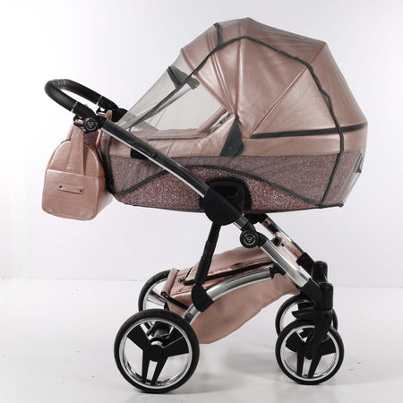Trio Junama Glitter in Pelle Rosa Telaio Silver Prima infanzia/Passeggini carrozzine e accessori/Passeggini e carrozzine/Sistemi modulari La Casa Del Bebè - Napoli, Commerciovirtuoso.it