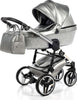Trio Junama Glitter In Pelle Silver Telaio Acciaio Prima infanzia/Passeggini carrozzine e accessori/Passeggini e carrozzine/Sistemi modulari La Casa Del Bebè - Napoli, Commerciovirtuoso.it