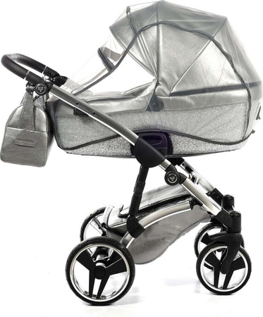Trio Junama Glitter In Pelle Silver Telaio Acciaio Prima infanzia/Passeggini carrozzine e accessori/Passeggini e carrozzine/Sistemi modulari La Casa Del Bebè - Napoli, Commerciovirtuoso.it
