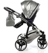 Trio Junama Glitter In Pelle Silver Telaio Acciaio Prima infanzia/Passeggini carrozzine e accessori/Passeggini e carrozzine/Sistemi modulari La Casa Del Bebè - Napoli, Commerciovirtuoso.it
