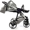 Trio Junama Glitter In Pelle Silver Telaio Acciaio Prima infanzia/Passeggini carrozzine e accessori/Passeggini e carrozzine/Sistemi modulari La Casa Del Bebè - Napoli, Commerciovirtuoso.it