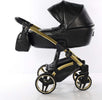 Trio Junama Termo Pelle Nero Black Telaio Oro Giallo Prima infanzia/Passeggini carrozzine e accessori/Passeggini e carrozzine/Sistemi modulari La Casa Del Bebè - Napoli, Commerciovirtuoso.it