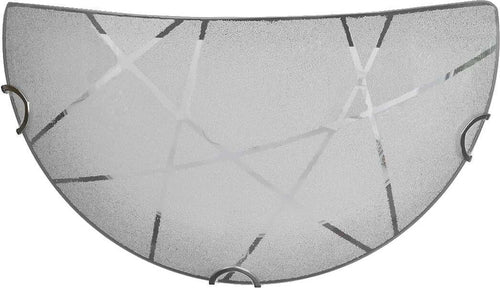 TRIO-LEUCHTEN---APPLIQUE-SANDRINA-IN-VETRO-GRANIGLIA-RIGHE-TRASPARENTI-LUNGHEZZA-30CM