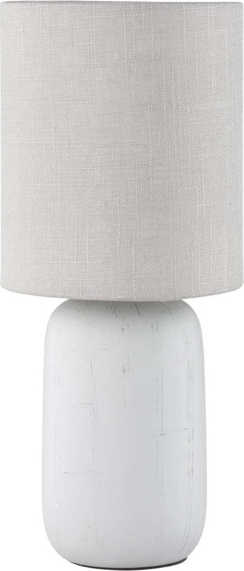 TRIO-LEUCHTEN---LAMPADA-DA-TAVOLO-CLAY-CON-BASE-CERAMICA-EFFETTO-LEGNO-E-PARALUME