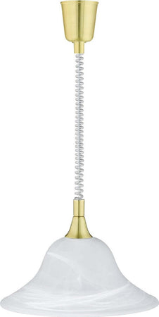 TRIO-LEUCHTEN---LAMPADARIO-A-SOSPENSIONE-A-CAMPANA-FINITURA-IN-OTTONE-DIAMETRO-39CM