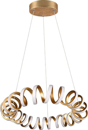 TRIO-LEUCHTEN---LAMPADARIO-A-SOSPENSIONE-CURL-A-SPIRALE-INFINITO-FOGLIA-ORO-DIAMETRO-55-CM