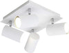 TRIO-LEUCHTEN---PLAFONIERA-QUADRATA-4xGU10-BIANCO-24x24MM