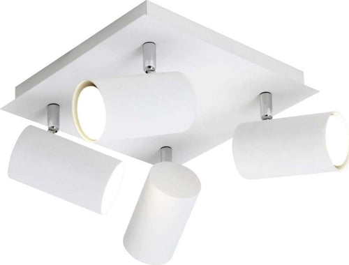 TRIO-LEUCHTEN---PLAFONIERA-QUADRATA-4xGU10-BIANCO-24x24MM