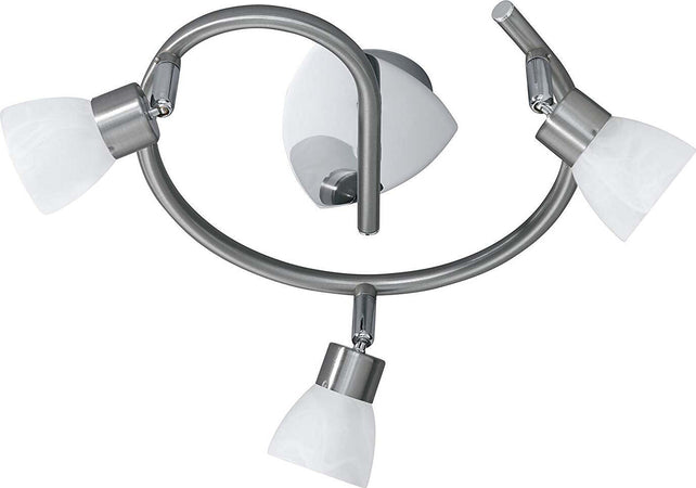 Trio-Leuchten-Mercury-Trio-8161931-07-Lampada-da-Soffitto-con-Alogena,-in-Nichel-Opaco,-Vetro-Bianco-G9,-28-W-[Classe-di-efficienza-energetica-C]